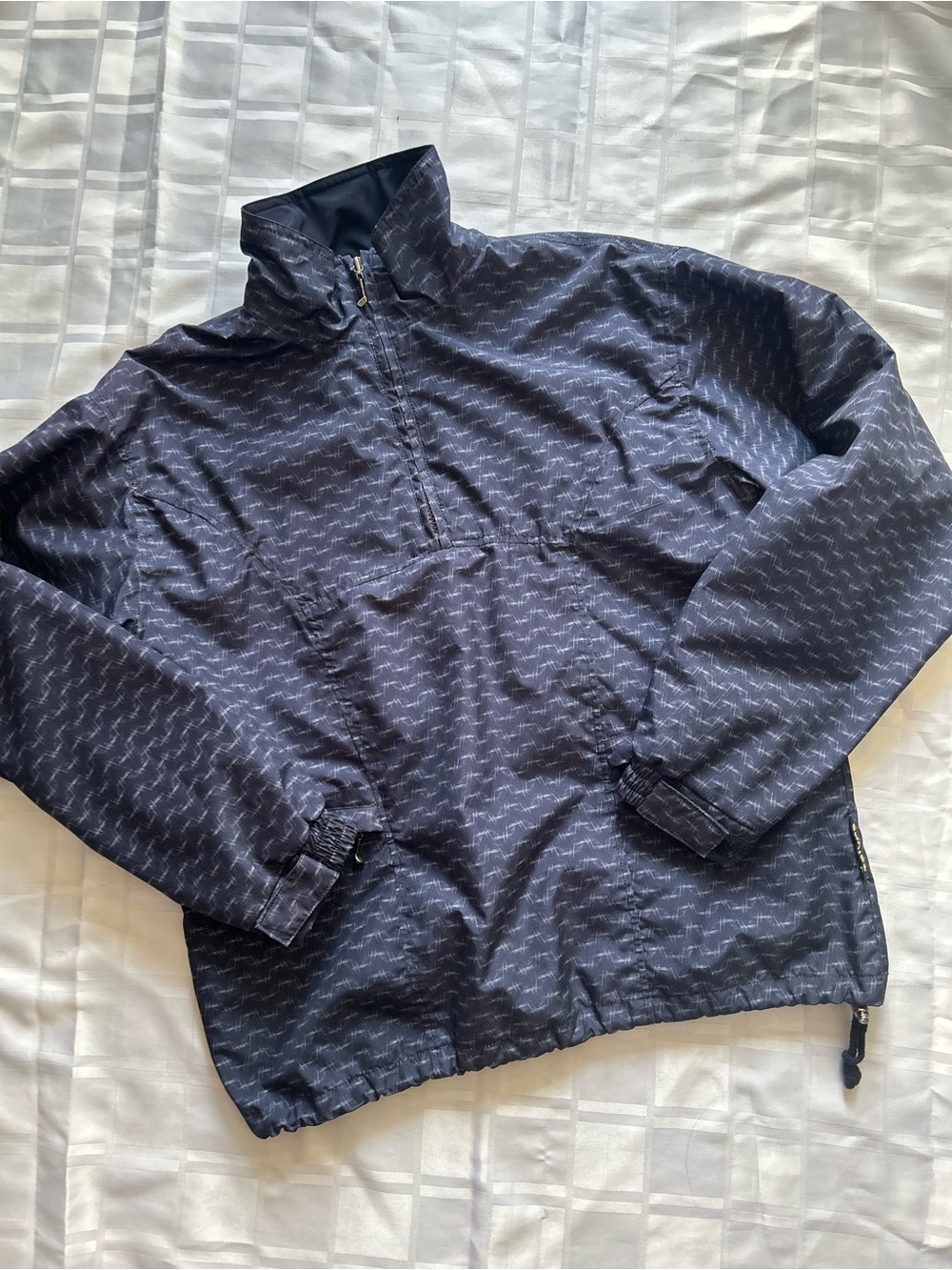 Sunice Blue Pullover Windbreaker Golf Jacket
